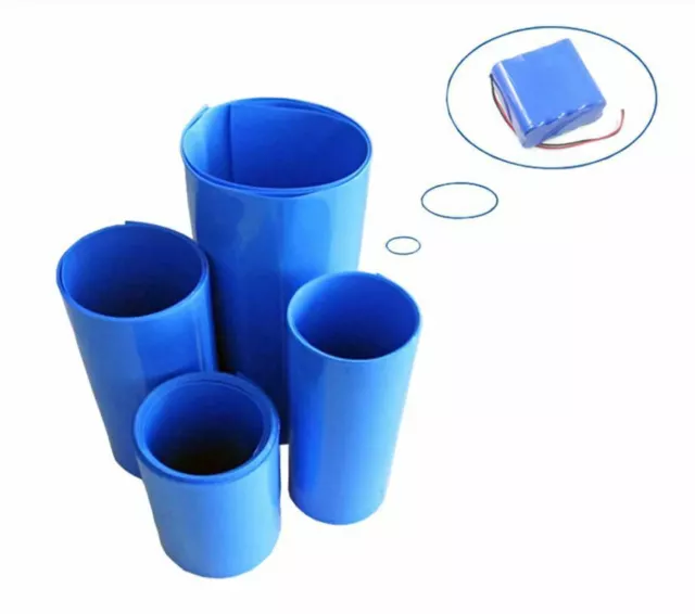 Heat Shrink Tube Tubing Wrap Sleeve Blue Widths 30mm to 640mm UK Seller UK Stock 2