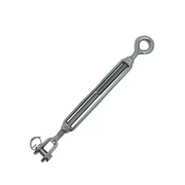 Stainless Steel T316 5/8" x 8-1/2" Turnbuckle Rigging Jaw & Eye Marine Grade