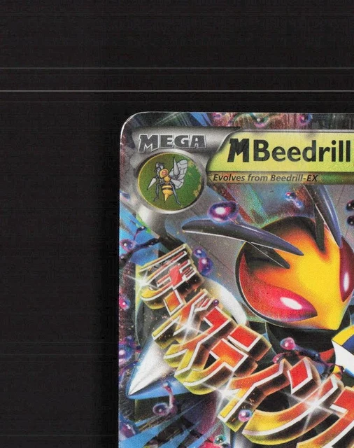 MEGA M BEEDRILL EX XY158 XY Black Star Promo Holo Pokemon Card DMG £13. ...
