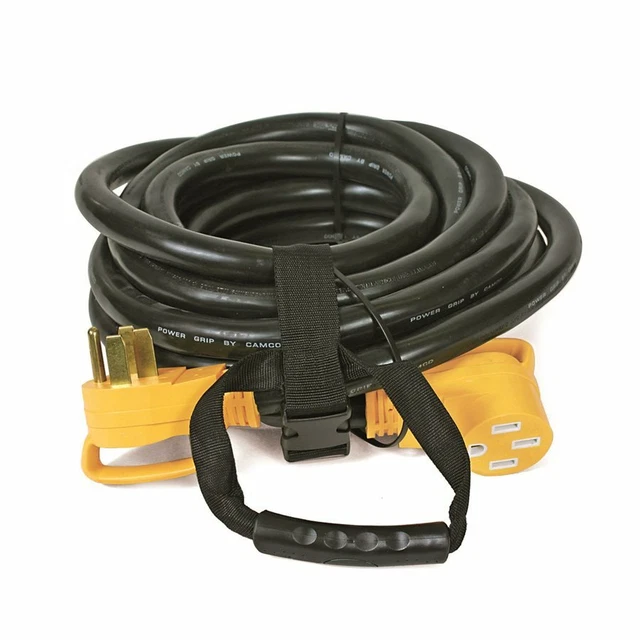 50Amp Power Grip Extension Cord - 30' 125-250V / 12500W 6 / 8Ga (Camco# 55195)