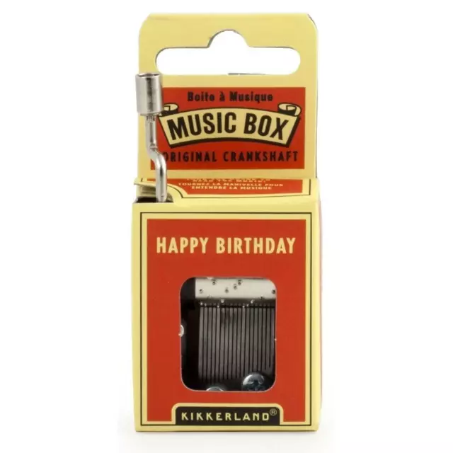 Happy Birthday Hand Crank Music Box Wind Up Movement Mechanism Musical Gifts