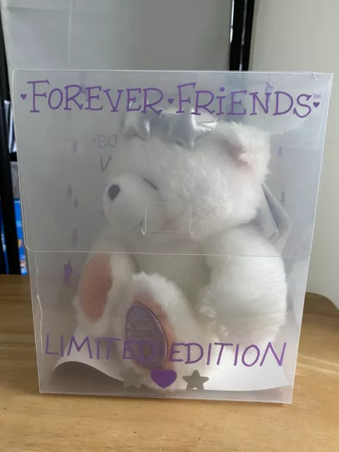 Limited Edition Forever Friends by Hallmark White Sparkly Star Bear Plush