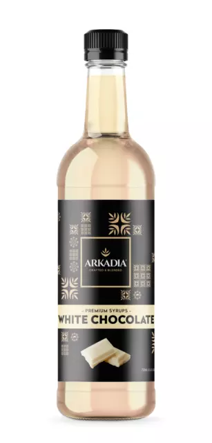 Arkadia White Chocolate flavoured Syrup 750ml Barista CARBON NEUTRAL DELIVERY