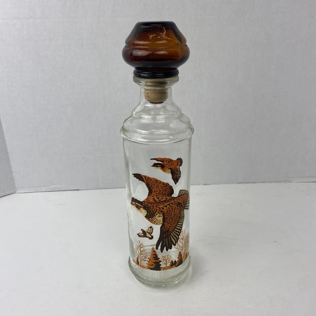 VINTAGE CABIN STILL Whiskey Liquor Decanter Sportsman Set Man Cave