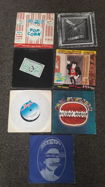 7 X Singles Pretty Vacant God Save The Queen Holidays In Punk Rock Sex Pistols