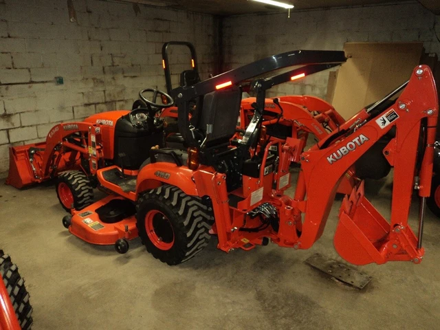 2018 Kubota BX23SLSB-R Tractor Loader Backhoe With 60 Mower Low Hours