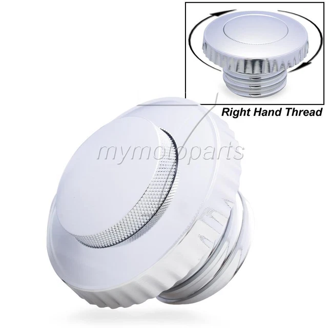Chrome Flush Pop-up Gas Cap for Harley XL Dyna Softail Road king Street Glide