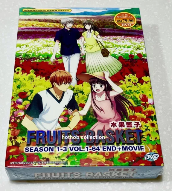 ANIME DVD~ENGLISH DUBBED~Fruits Basket Season 1-3(1-63End)All region+FREE  GIFT