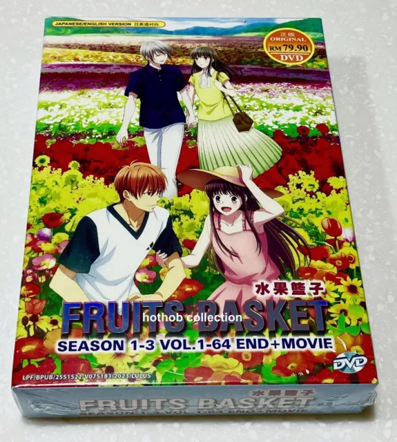 Dvd Fruits Basket 1 2 3 Legendado + Filmes Samurai X Dublado Live Action