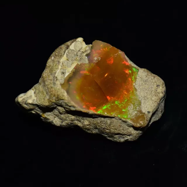 Trockener Opal, roh, 48,70 ct, Größe 34 x 19 mm, natürlicher äthiopischer... 2