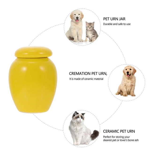 4Pcs Pet Funeral Urns Pet Ashes Urn Pet Cinerary Casket Cat Cremation Holder