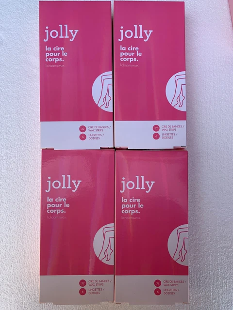 Lot de 4 Cires dépilatoire corps Jolly soit 4 * 32 bandes - Revendeur - Neuf
