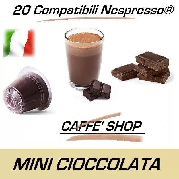 120 Capsule Compatible nespresso Macchè' Boisson Goût Chocolat au