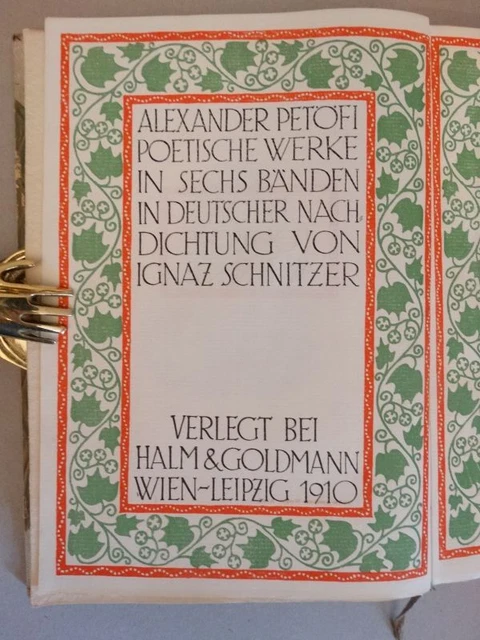 Alexander Petöfi Poetische Werke - Illustr. R. Geyer numm. Aufl. 500 3 Bde. 1910 2