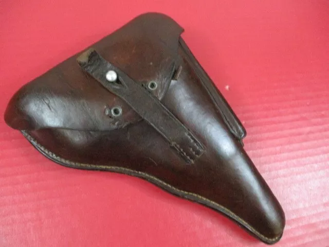 WWII ERA GERMAN Leather Police Holster for P08 Luger Pistol - Dated ...