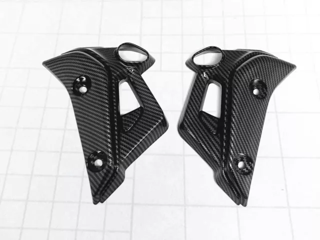 For Yamaha MT-07 2022-2024 Carbon Fiber Front Side Indicator Radiator Fairing