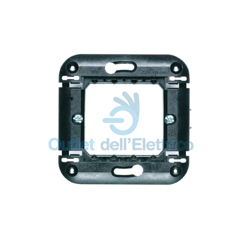 Bticino MatixGo Supporto 2 moduli - fissaggio con viti - J4702