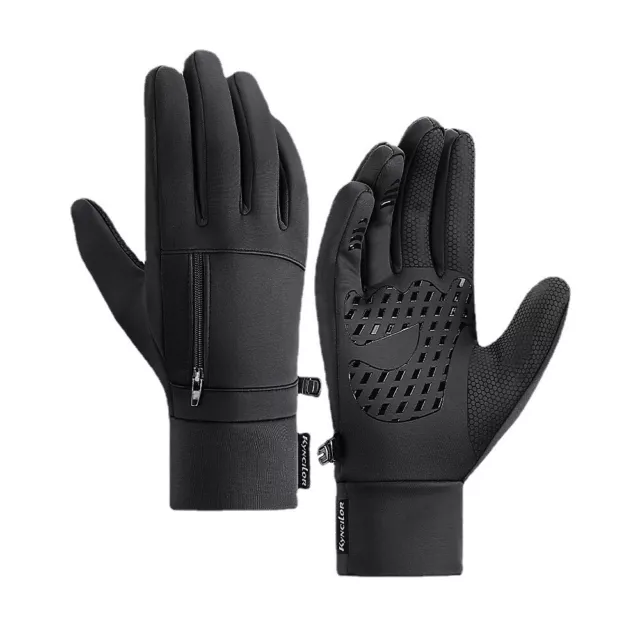 M L XL Unisex Winter Warm Water&Windproof Touch Screen Driving Cycling Gloves D