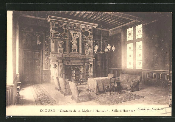 CPA Ecouen, Château de la Légion d´Honneur, Salle d´Honneur