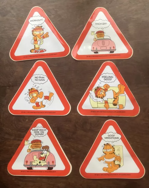 Vintage Garfield Stickers (1978)