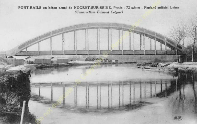 CPA 10400 Nogent On Seine Bridge Rails Buildings Edmond Coignet Edit Eld