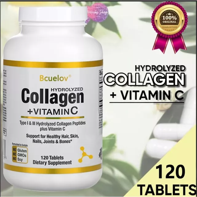 Collagen Protein Peptide Kollagen hydrolysat hochdosiert 6000mg Mit Vitamin C