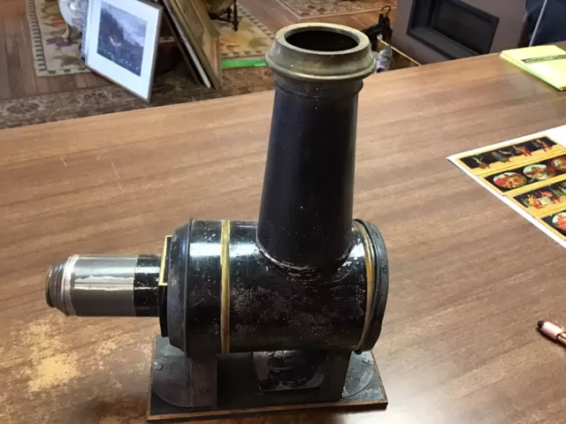 Antique Vintage Magic Lantern Slide Projector  Colored  slides