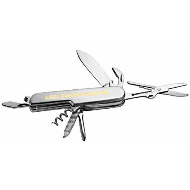 GIFT POLICEMAN ARMY Tool Knife Swiss Police Sheriff Fbi Marshal Law