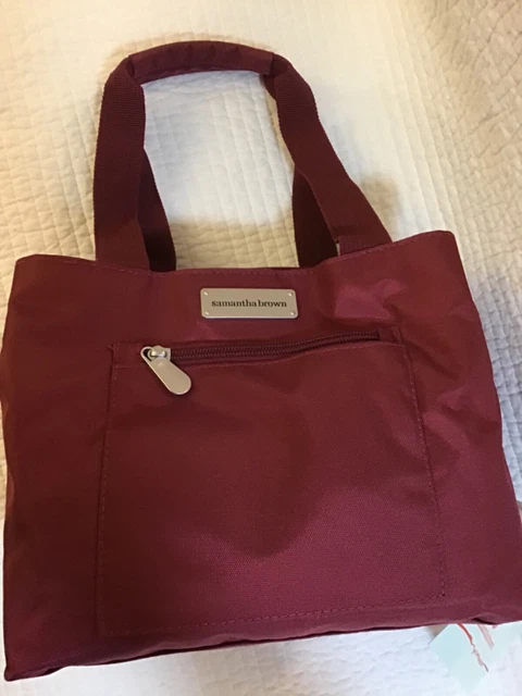 Samantha Brown Nwt Insulated Lunch Tote With Ice Pack And 3 Containers Burgundy