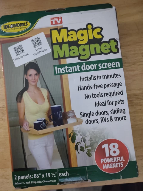 Magic Magnet Instant door Screen 18 magnets AS Seen On TV 2lbs