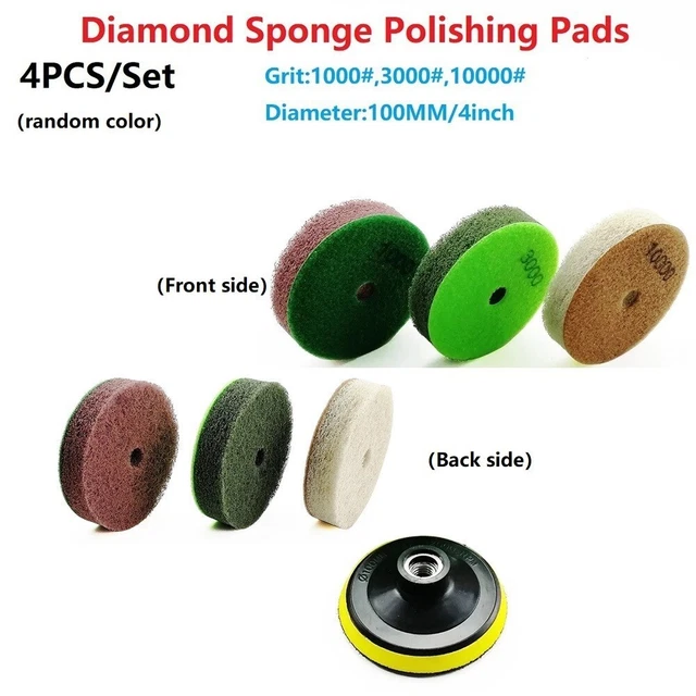 Cuscinetti lucidanti spugna diamante cuscinetti lucidanti basalto pietra color crema