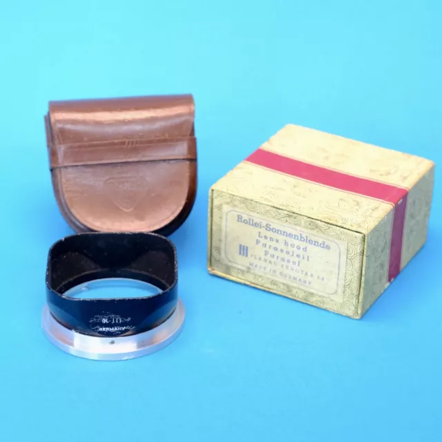 Rollei Lens Hood Bay 3 For Some 2.8 Models, With Case & Box! Well Worn