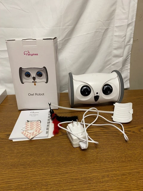 Skymee AI-C20 White Wireless Rechargeable 5000mAh Interactive Owl Robot