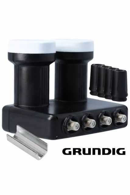 GSS Grundig Monoblock Quad LNB mit Aufdrehhilfe - Astra Hotbird - 4 Teilnehmer