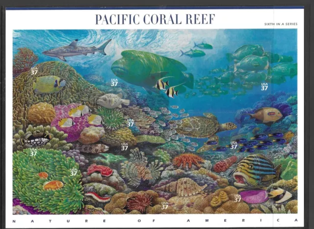 USA 2004 S/A Nature of America - Pacific Coral Reef MS 4339 Sheet of 10