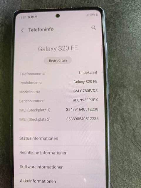 SAMSUNG GALAXY S20 FE SM-G780F/DSM - 128GB - Cloud Red EUR 114,00 ...