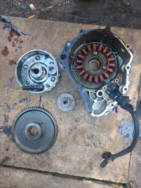 Suzuki Gsf650 650 Sa Bandit Abs K8 2008 Alternator Stator  And Fly Wheel Gears