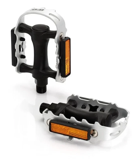 Pédales De Vélo Cliquables Et Plates CXWXC - Aluminium, 3 Roulements, Filetage 9/16" - Pour VTT, Route, Ville
