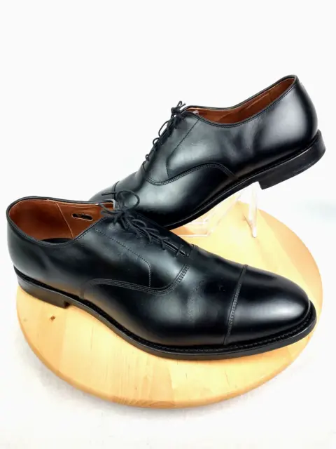 Allen Edmonds Park Avenue Black Leather Oxford Cap Toe Dress Shoes Mens Size 15D