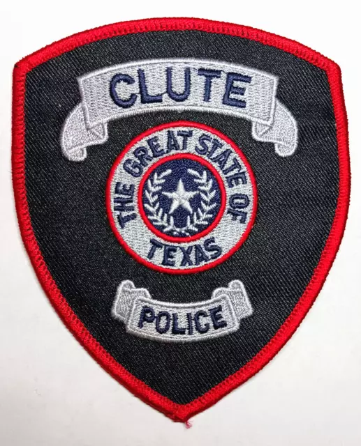 Clute Texas Police Patch - FREE US Shipping !