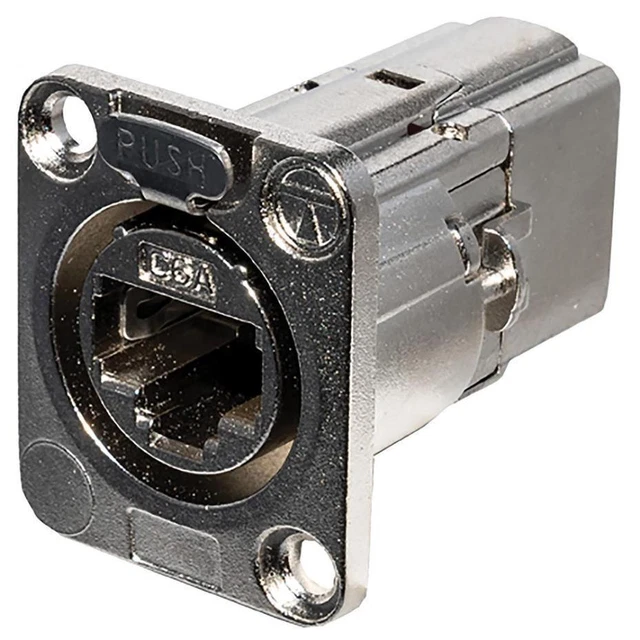 XLR RJ45 CAT6A Socket To Rj45 Cat6A Socket Panel Mount Feedthrough ...