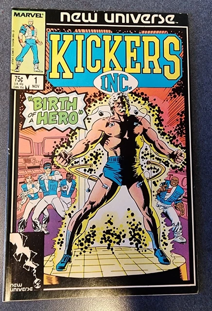 New Universe Kickers Inc #1 Marvel Comics 1986 VF Condition Bronze Age Book
