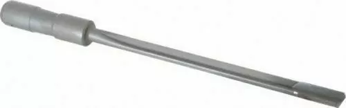 100296SR Gundrill 27/64" Carbide-Tipped, 115° Point Angle, 10" OAL, Bright Finis