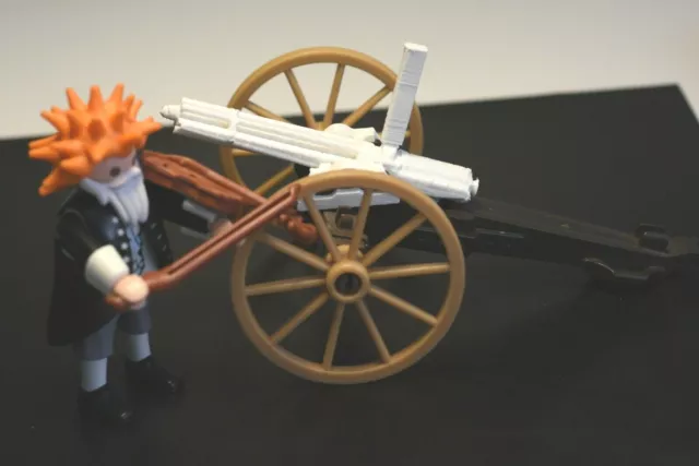 Playmobil 3D arma gatling nordistas sudistas oeste western