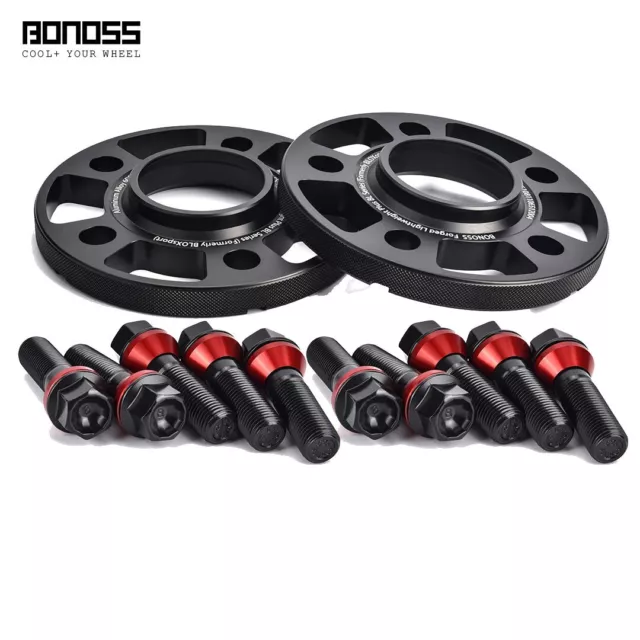 2Pc 12mm Black Aircraft Aluminum 6061-T6 Wheel Spacers 5 x 120 - BMW X5 E70 F15