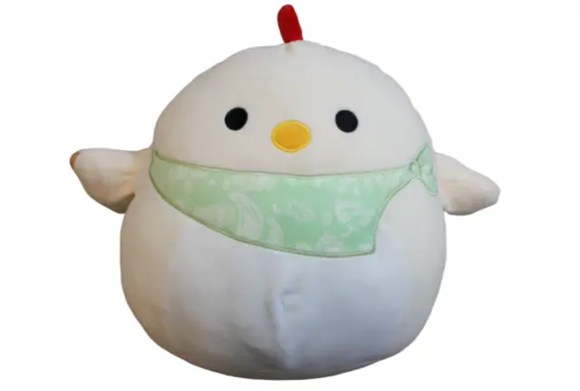 Squishmallows Todd Rooster Chicken Plush Ivory Green Stuffed Animal 12" Toy 2020