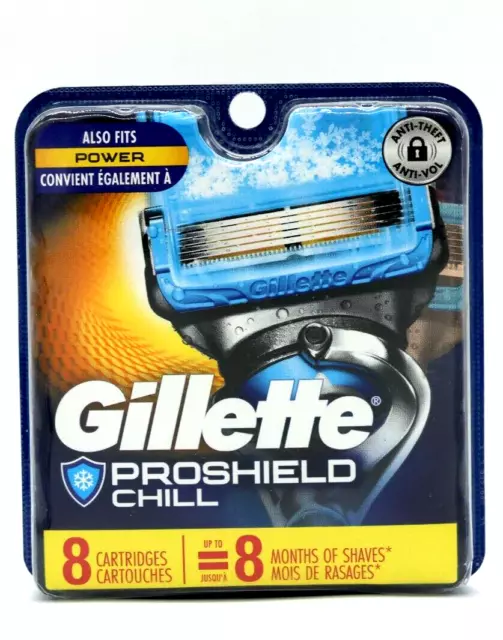 Hojas de afeitar Gillette Fusion Proshield Chill 8 unidades