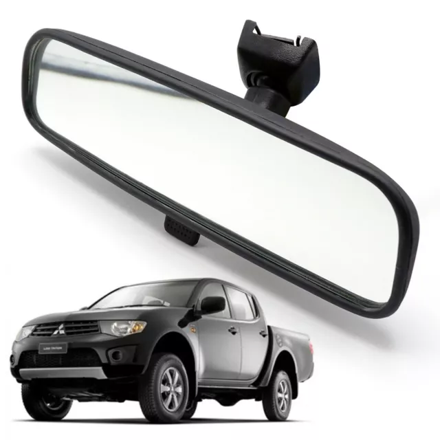 Interior Inside Rear View Mirror Black Fits Mitsubishi L200 Triton 2005 2014