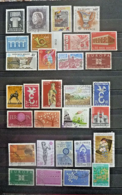 Europa/Cept - Lot Briefmarken gestempelt und papierfrei # 9