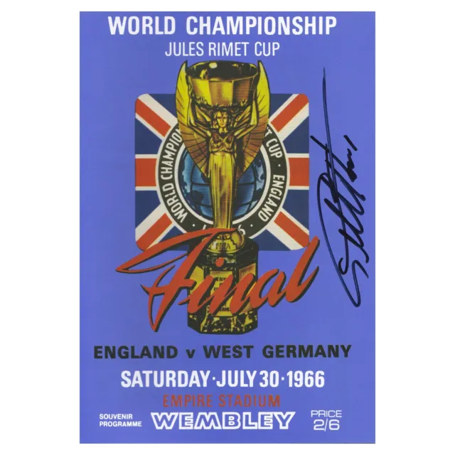 Sir Geoff Hurst Signed England 1966 World Cup Final Programme England Autograph